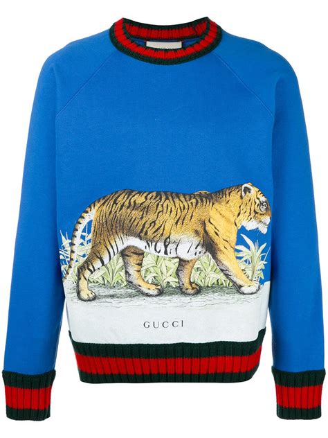 blue gucci sweater with tiger|Gucci Tiger .